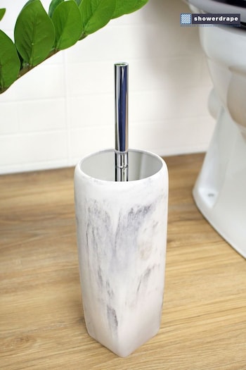 Showerdrape White Octavia Toilet Brush & Holder (265530) | £37