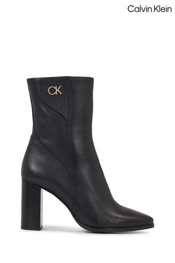 Calvin Klein Ankle Heel Black Boots (266002) | £220