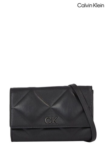 Calvin Socquettes Klein Quilt Mini Black Bag (266202) | £90