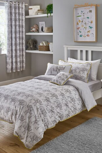 Sam Faiers Little Knightley's Pink Kids Elephant Trail Duvet Cover and Pillowcase Set (266431) | £20 - £32