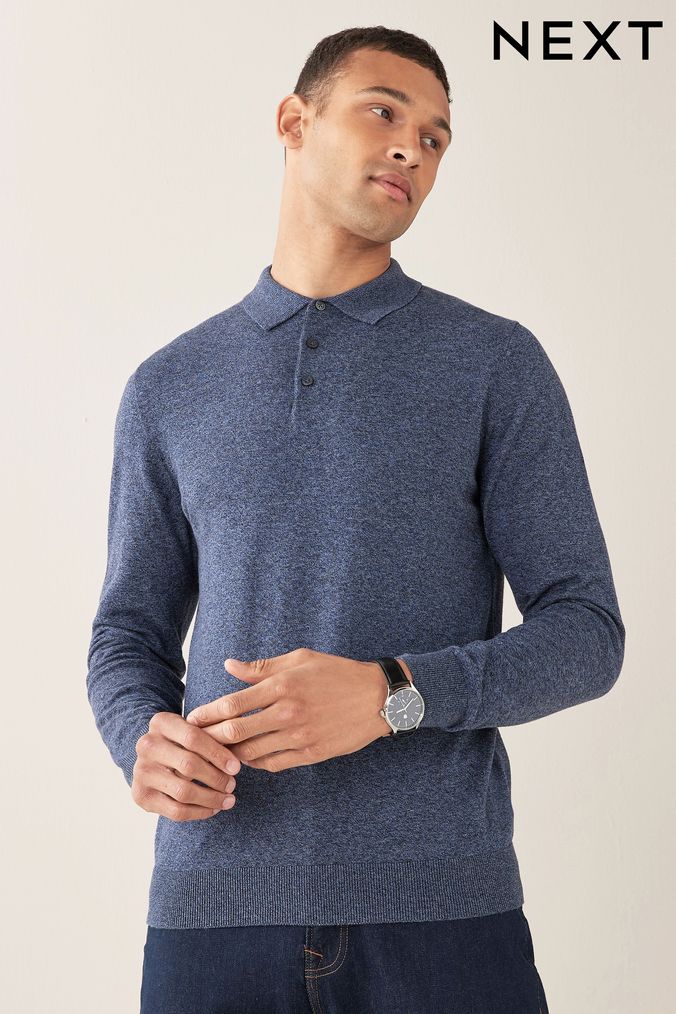 Next mens new arrivals long sleeve polo