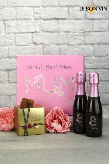 Le Bon Vin World Best Mum Sparkling Rosé Truffles Gift Set (266709) | £29