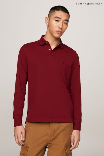 Tommy Hilfiger Red 1985 Regular Long Sleeve Polo Top (266991) | £85