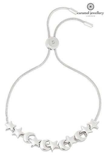 Caramel Jewellery London Silver 'Luna' Star Friendship Bracelet (268198) | £20