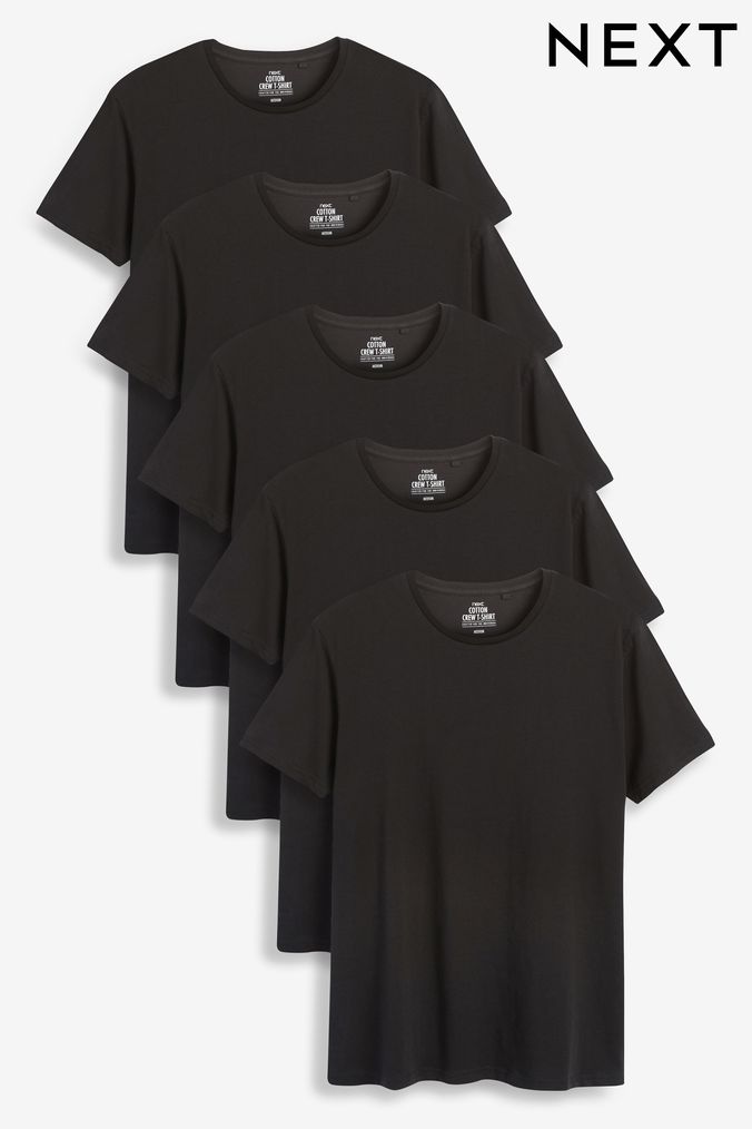 Black T-Shirts 5 Pack (268215) | £40