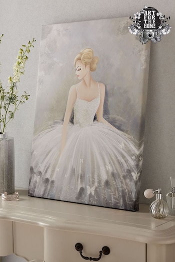 Art For The Home Grey Beautiful Ballerina Wall Art (268378) | £38