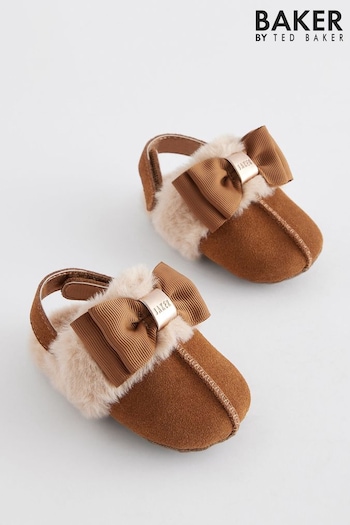 Baker by Ted Baker Baby Girls Faux Fur Padder Mules (268512) | £0