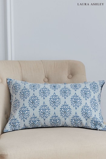 Laura Ashley Seaspray Blue Rectangle Gower Seaspray Cushion (268536) | £30