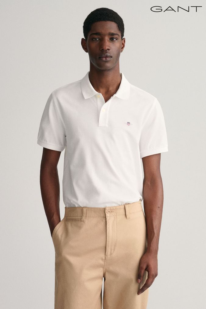 Mens gant polo shirts sale deals