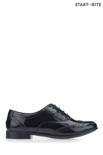 Start-Rite Matilda Black Patent Leather School Shoes Wide Fit (268932) | £52