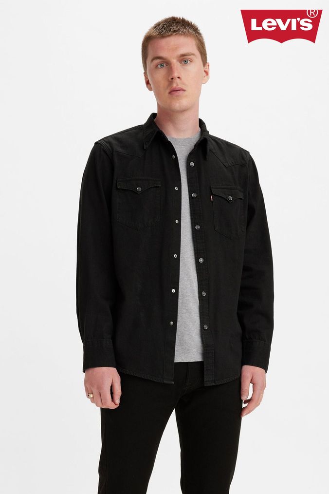 Levi's mens denim shirts long sleeve deals