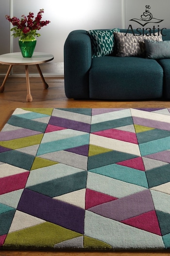 Asiatic Rugs Blue Funk Wool Rug (270628) | £297 - £865