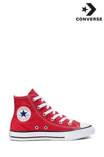 Converse Buty Red Chuck Taylor High Top Junior Trainers (270834) | £40