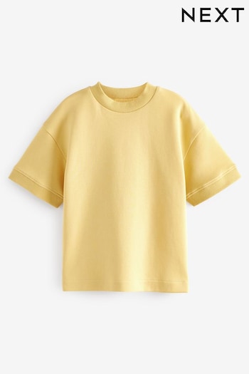 Yellow Relaxed Fit Heavyweight T-Shirt (3-16yrs) (270858) | £6 - £11