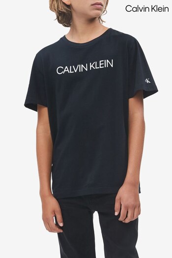 Calvin Klein Boys Black Logo T-Shirt (270909) | £27