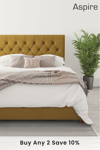 Aspire Furniture Ochre Yellow Olivier Ottoman Bed (271440) | £485 - £725