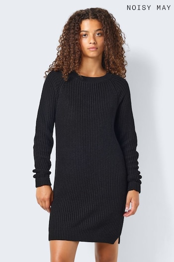 NOISY MAY Black Ribbed Knitted Dress (271464) | £35