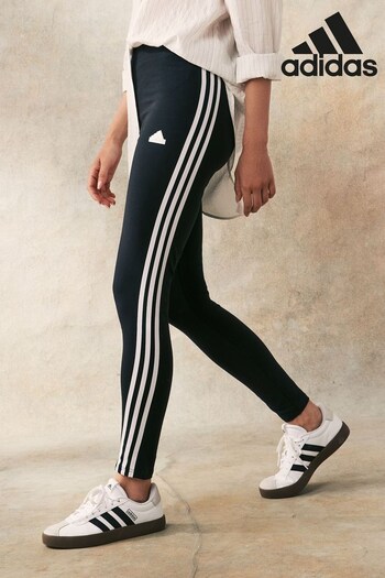 adidas Black Sportswear Future Icons 3-Stripes Leggings (271763) | £33