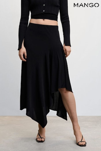 Mango Black Asymmetrical Skirt (271998) | £46