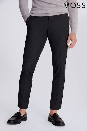 MOSS Charcoal Stretch Tailored Fit Suit: Trousers (272629) | £60