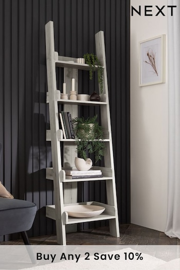 Grey Bronx Oak Effect Ladder Shelf (272769) | £225