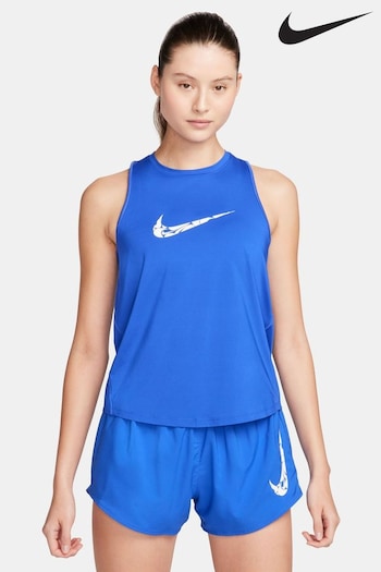 Nike Blue Dri-FIT One Swoosh Running Tank Top (272861) | £33