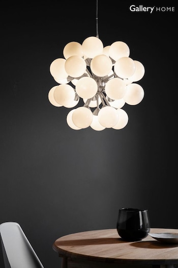 Gallery Home Silver Oasis 28 Ceiling Light Pendant (272900) | £470