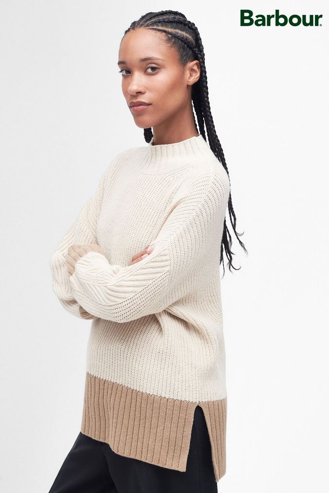 Barbour cable knit jumper womens deals