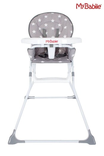 My Babiie Grey Grey Stars Compact Highchair (273920) | £40