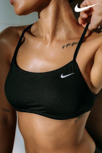 Nike Black Swim Essential Racerback Bikini Top (274362) | £32