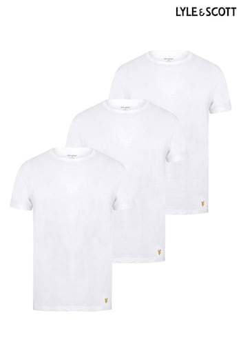 Lyle & Scott White Lounge T-Shirts 3 Pack (274557) | £32