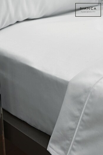 Bianca Silver Luxury 800 Thread Count Cotton Sateen Fitted Sheet (274587) | £65 - £85