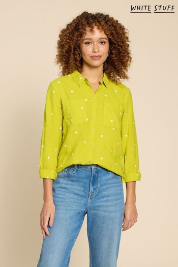 White Stuff Yellow Sophie Organic Cotton Shirt (274602) | £49