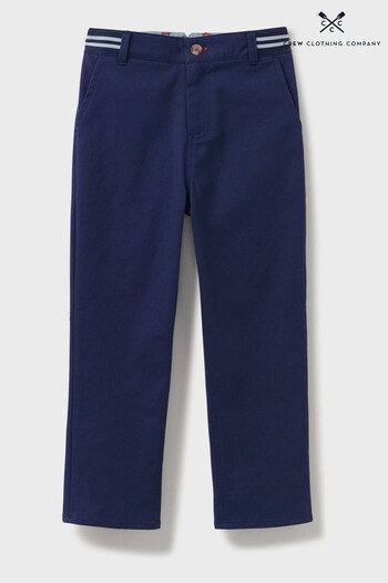 Crew Clothing Company Blue Slim Chino Trousers (274868) | £24 - £28