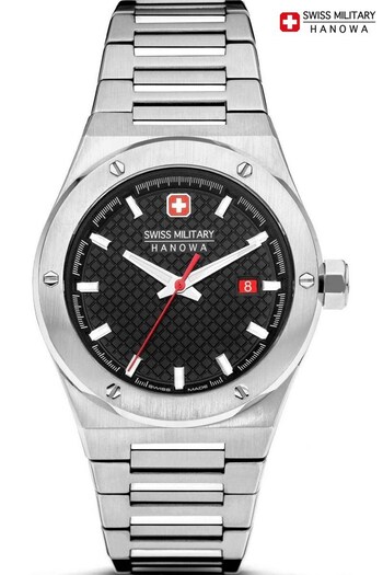 Swiss Military Gents Silver Tone Hanowa Roadrunner Watch (274903) | £299