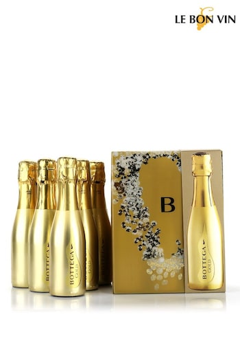 Le Bon Vin Bottega Mini Gold Prosecco 6 Bottle Gift Set (275152) | £44