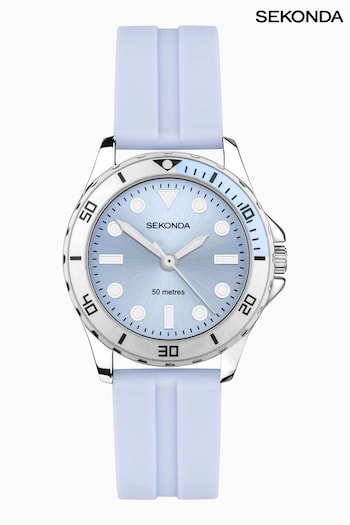 Sekonda Ladies Blue Balearic Rubber Strap Watch (275286) | £40