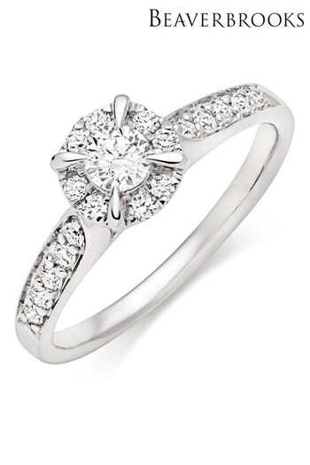 Beaverbrooks Platinum Diamond Cluster Ring (275368) | £2,250