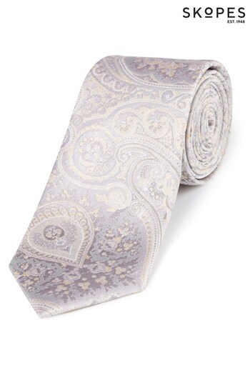 Skopes Natural Paisley Silk Tie & Pocket Square (276050) | £30