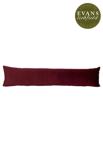 Evans Lichfield Burgundy Red Opulence Draught Excluder (276150) | £16