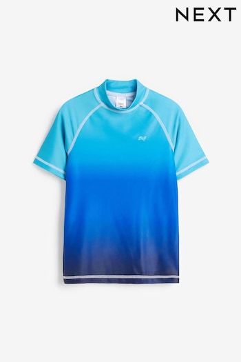 Blue Ombre Short Sleeve Sunsafe Rash Vest (3-16yrs) (276437) | £10 - £16