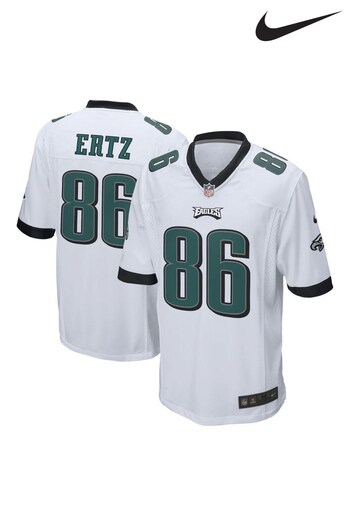 Nike White Philadelphia Eagles Road Game Jersey - Zack Ertz (276580) | £90