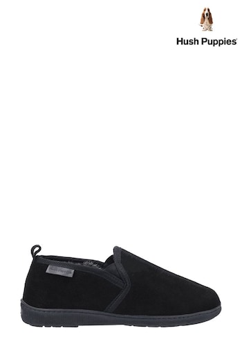 Hush Puppies Black Arnold Slippers (277313) | £40