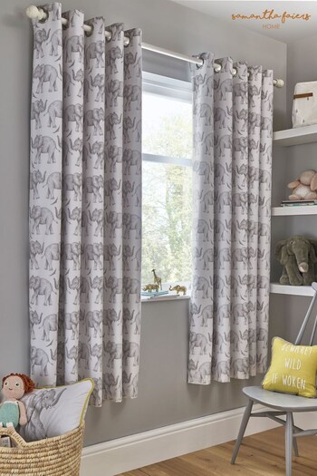 Sam Faiers Little Knightley's Pink Elephant Trail Curtains (277353) | £50 - £60