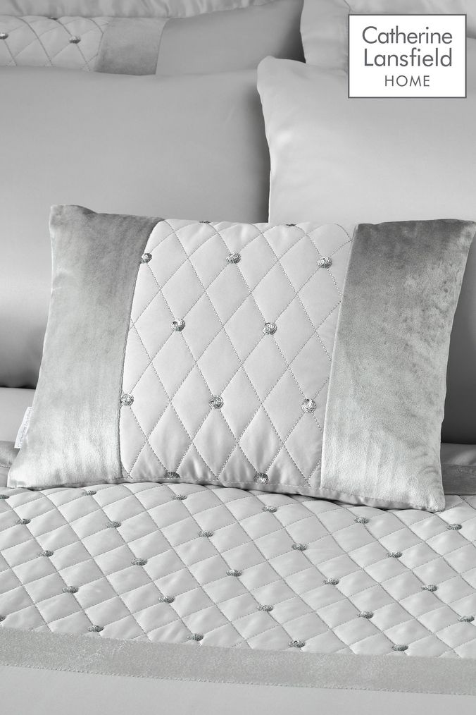 Sparkle Cushions Grey Pink Cushions Next UK