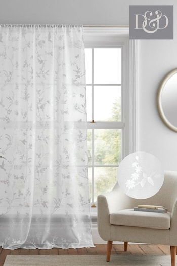 D&D White Darnley Voile Panel (277786) | £16 - £19