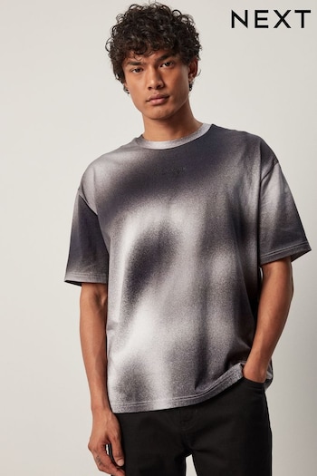 Monochrome Spray Dip Dye T-Shirt (278225) | £20