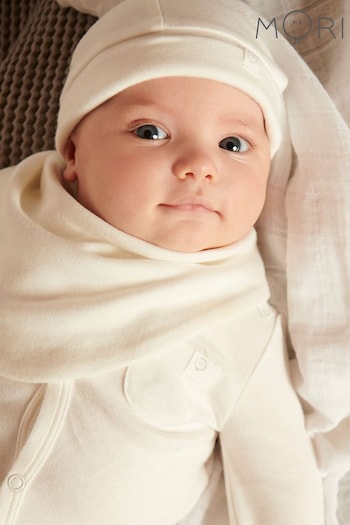 Mori Organic Cotton & Bamboo Super Soft Baby Hat (278258) | £11
