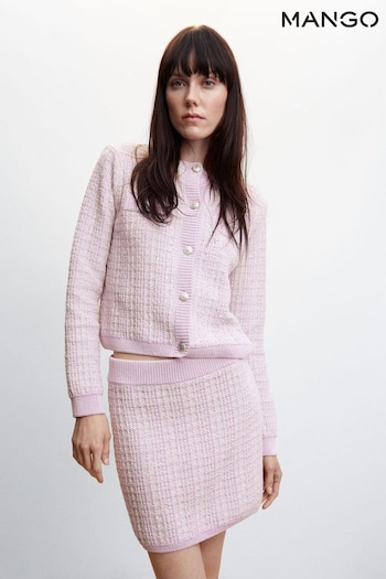 Mango Purple Tweed Miniskirt (278371) | £36