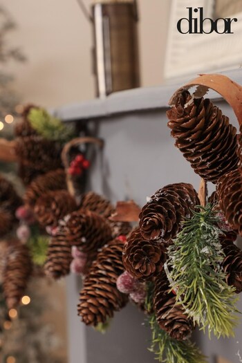 Dibor Brown Frosted Berries Garland (279180) | £28